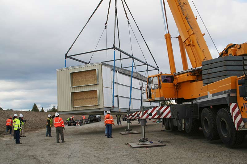 crane installing control room