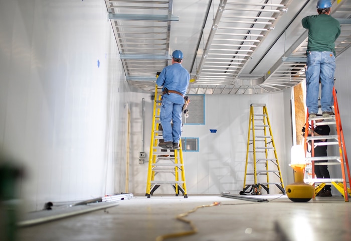 workers on ladders